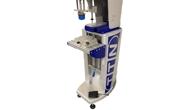 TTN Professional Pedestal for Universal Series pad printing machines, a large, robust stand with a large adjustable work table and leveling feet available from Automark.