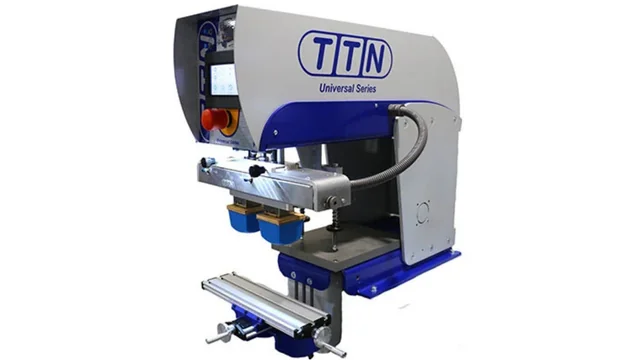 TTN Universal 200 TC 2-color pad printing machine, a high-performance industrial printer built in the Netherlands and distributed in North America by Automark.