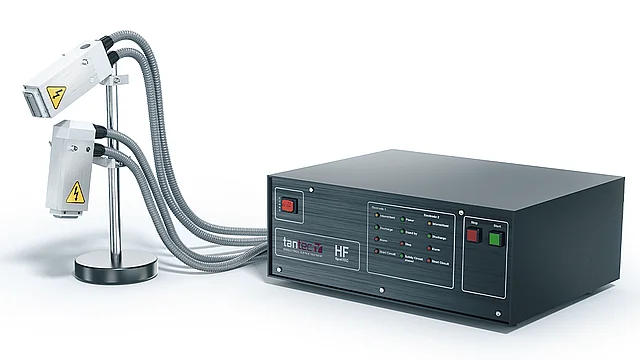 Tantec HF SpotTEC surface treatment system with dual electrodes for material preparation
